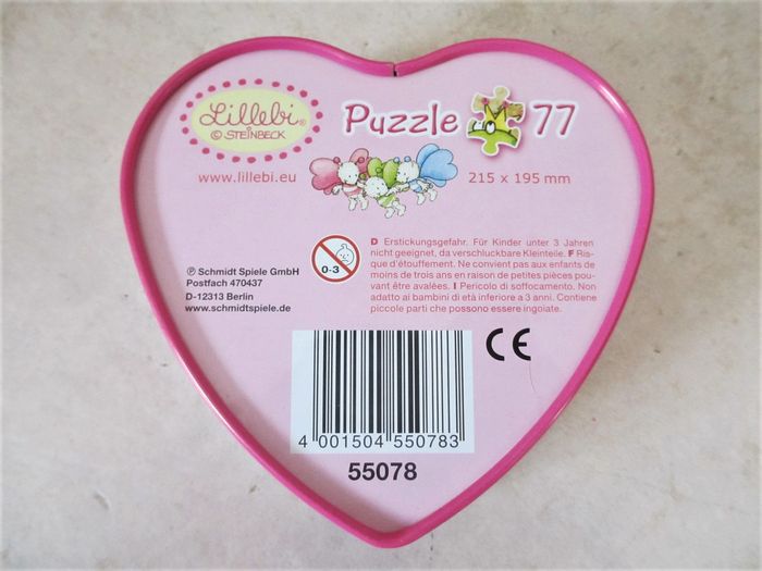 Boîte en métal cœur enfant Happy Birthday - photo numéro 5