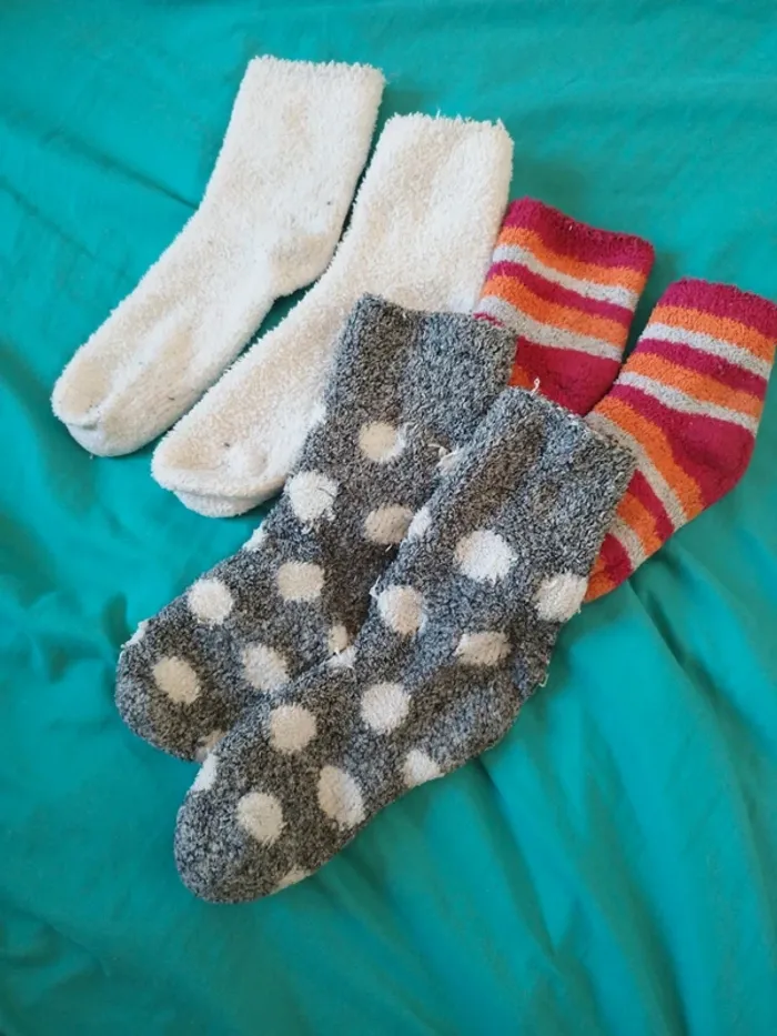 Chaussettes chaudes en moumoute pilou pilou hiver