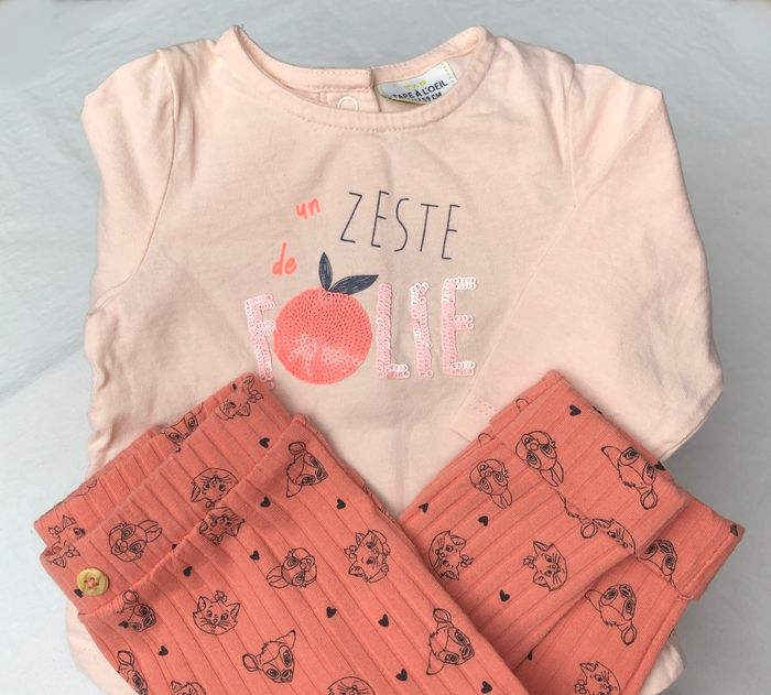 Ensemble t-shirt TAO + legging Disney 3 mois - photo numéro 2