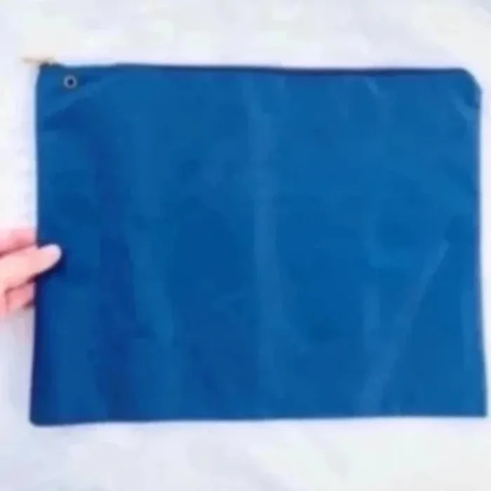 Sublime Pochette sac zippé à fermeture à glissière imperméabilisé bleu marine Alba neuv - photo numéro 2