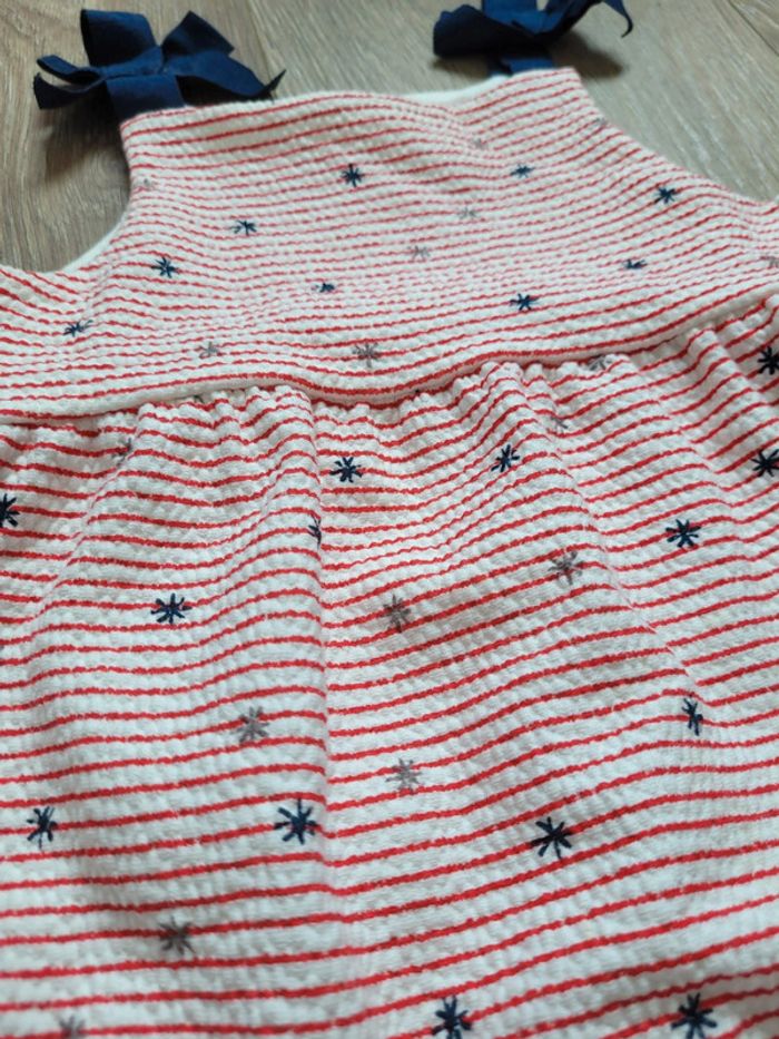 Robe rayée rouge et blanche - photo numéro 2
