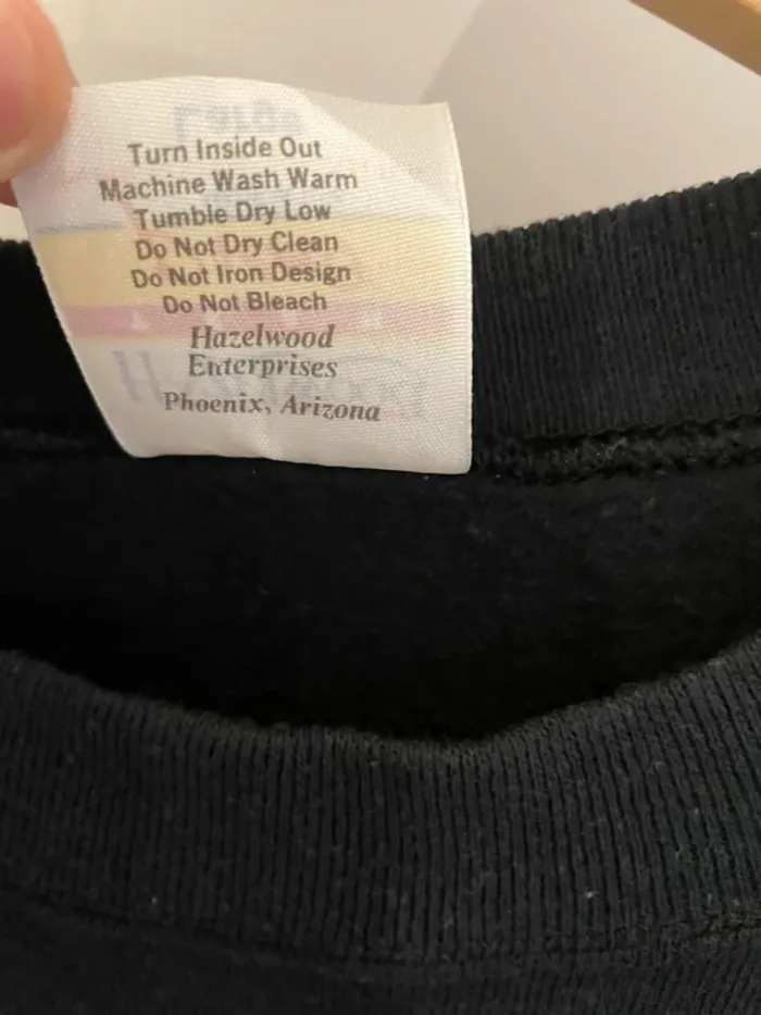 Crewneck plain full black made in USA 🇺🇸 Woman L - photo numéro 3