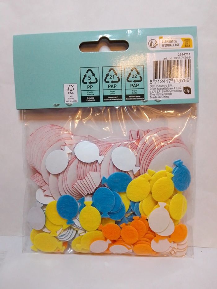 Autocollants feutrine "Ballon" scrapbooking - photo numéro 7