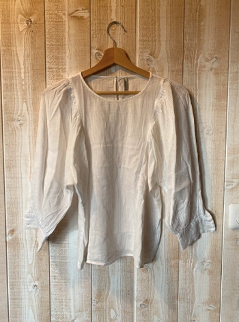 Blouse blanche légère Stradivarius – Taille S – 100% coton