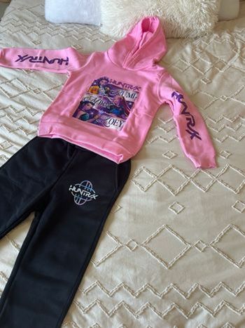 Ensemble jogging kpop avec pull à capuche huntrix