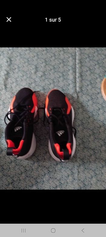 Baskets femme pointure 40 orange et noire