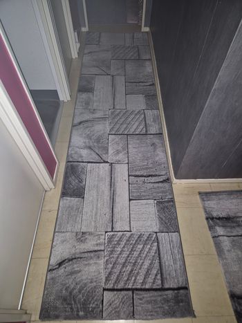 Lot 2 tapis couloirs gris
