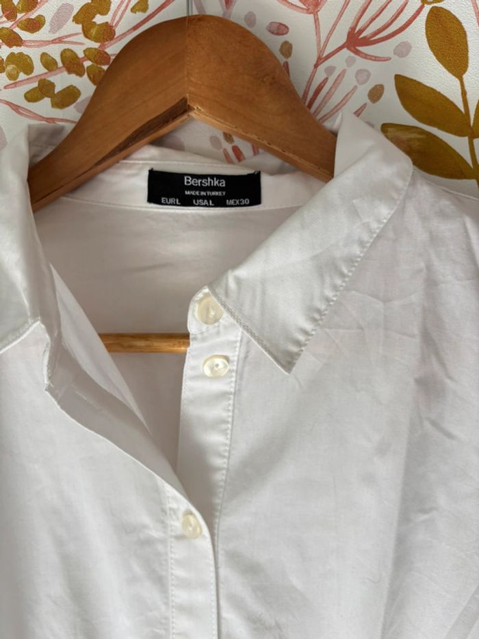 Robe chemise blanche bershka - photo numéro 2