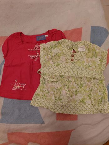 Lot de 2 blouses fille 🦻
