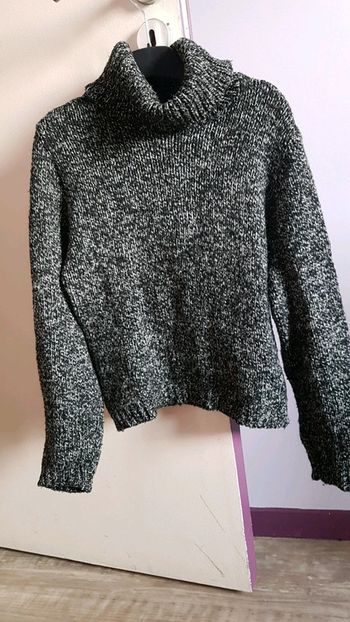 Pull col roulé chaud court