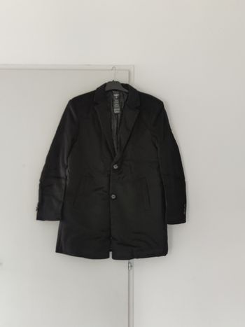 Manteau long noir homme Tralike – Taille XL – Neuf avec étiquette