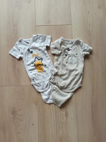 Lot de 2 bodies manches courtes