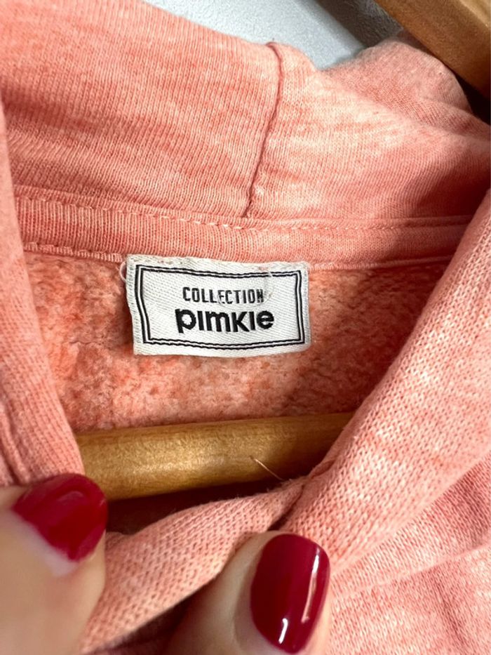Sweat à capuche Pimkie rose corail - photo numéro 3