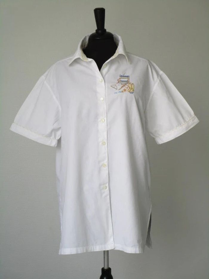 Chemise vintage pêche 44 TBE - photo numéro 2