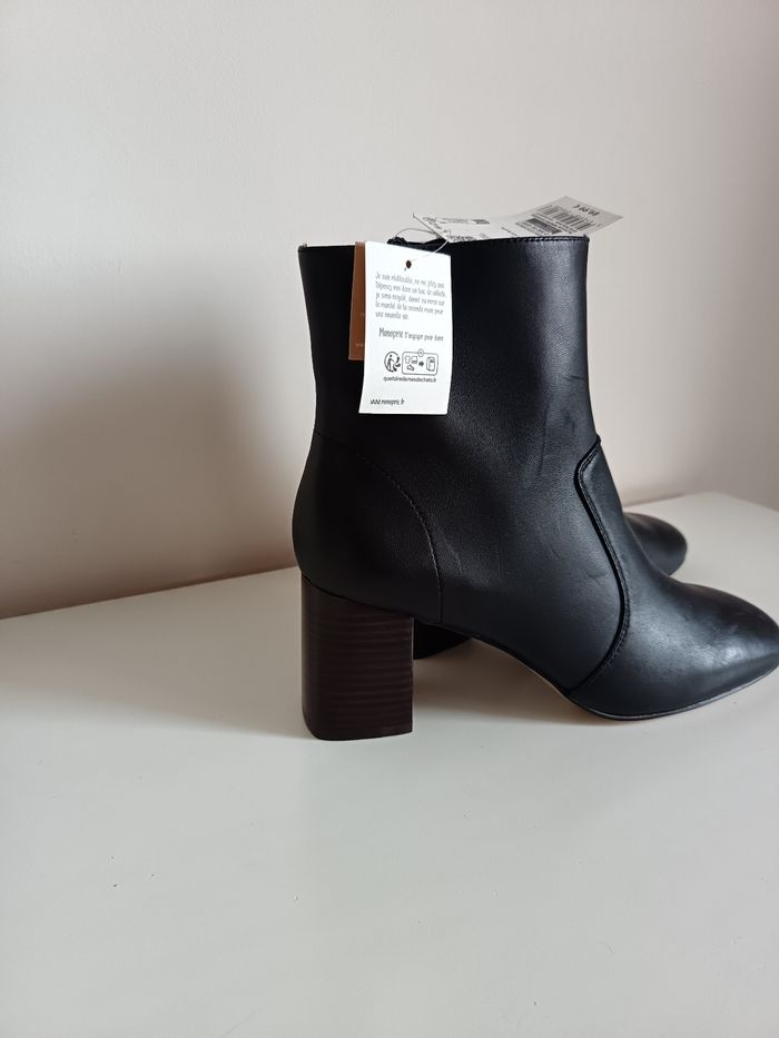 Bottines cuir Monoprix - photo numéro 5