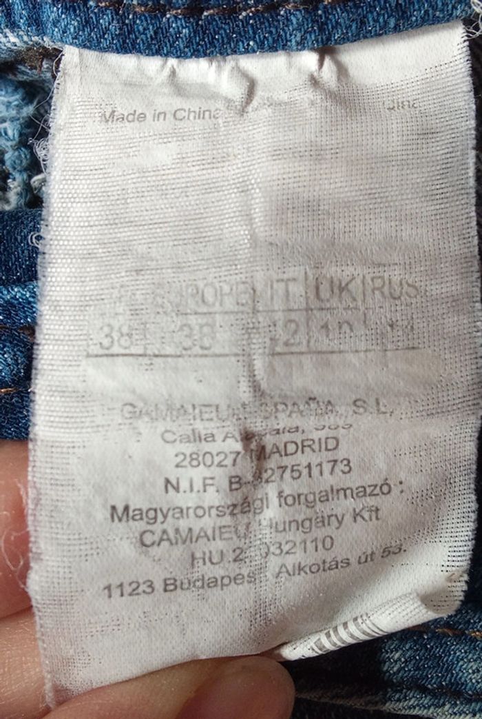 Jupe en jean Camaïeu taille 38 - photo numéro 8