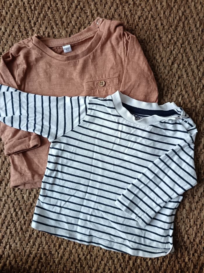 Lot t-shirts manches longues 3 mois