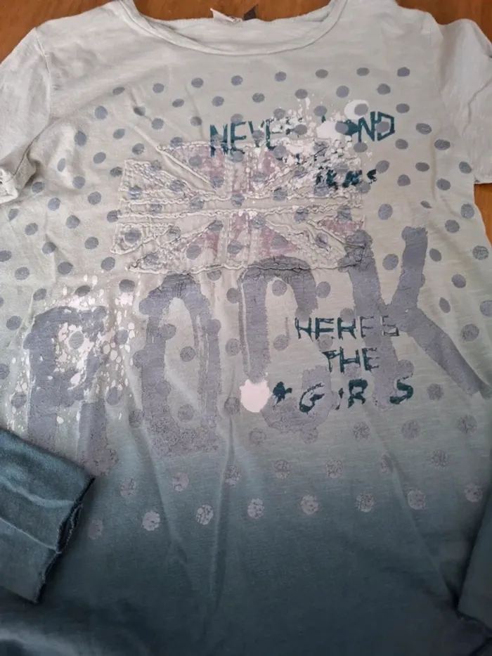 T-shirt manches longues IKKS 10 ans - photo numéro 2