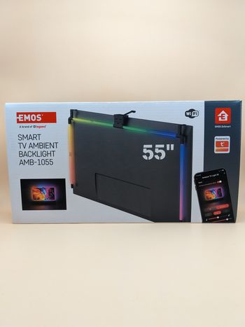 Emos - Éclairage TV GoSmart Ambient 55" avec caméra HD & RGBIC