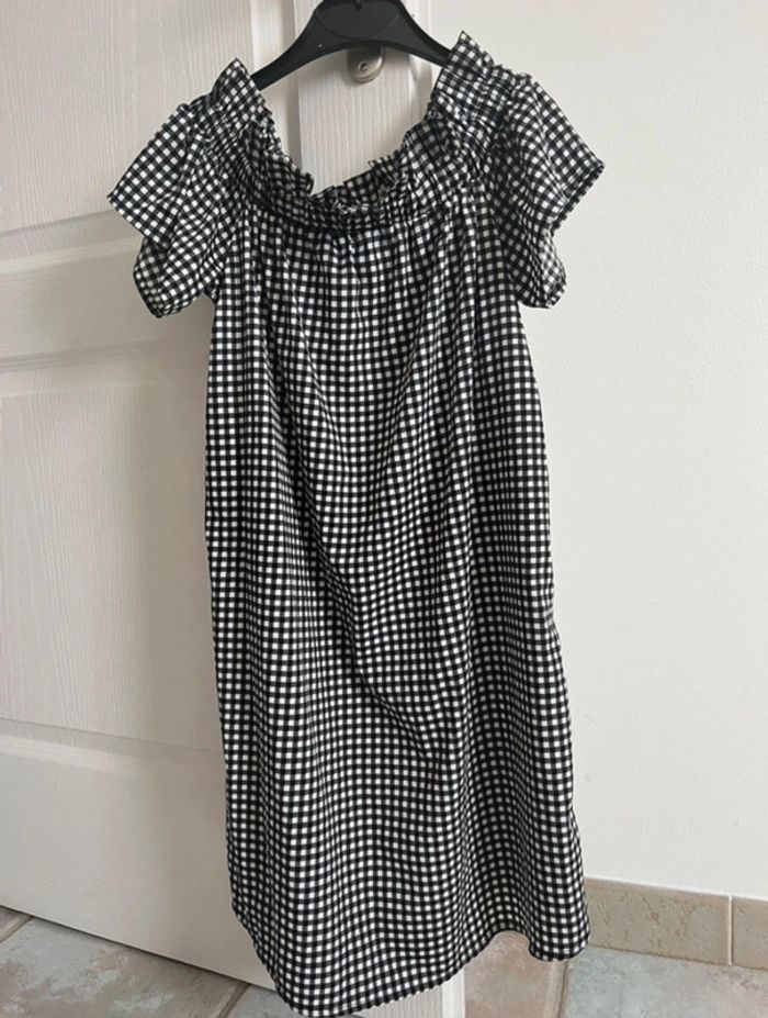 Robe Vichy noir et blanc  primark taille s