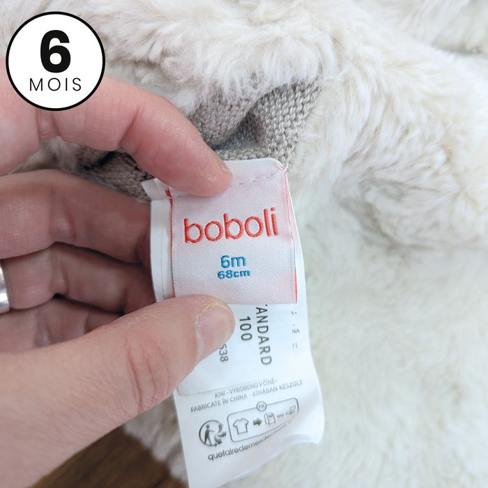 Manteau / Veste réversible très chaude - bébé 6 mois - photo numéro 4