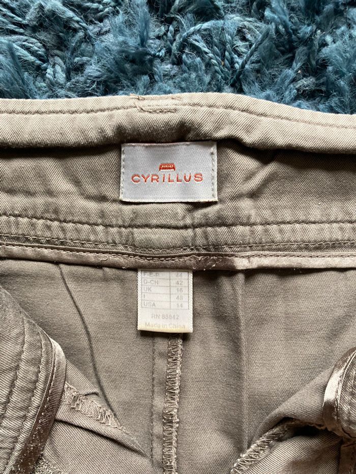 Jupe Cyrillus kaki T.44 - photo numéro 4