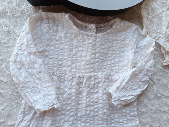Robe manches longues+boomer offert Fille 18/24 mois Zeeman 100% coton - photo numéro 3