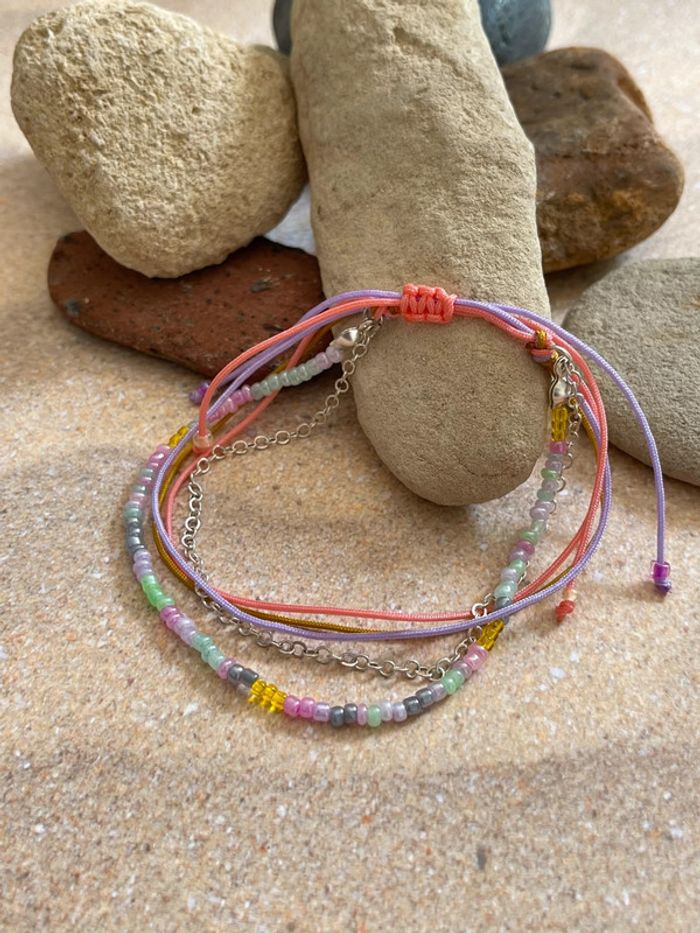 Bracelet perle réglable neuf - photo numéro 2