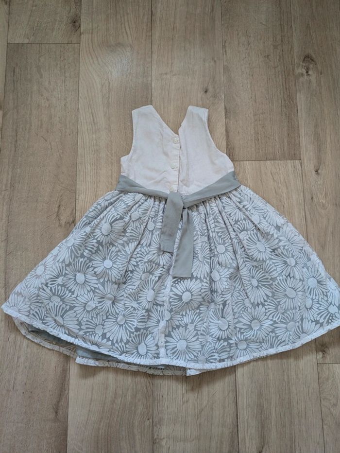 Robe chic blanche et grise Tissaia 3 ans - photo numéro 3