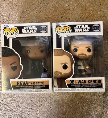 Funko pop star wars obi wan kenobi et Reva