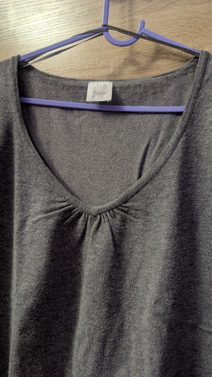 Pull gris - photo numéro 2