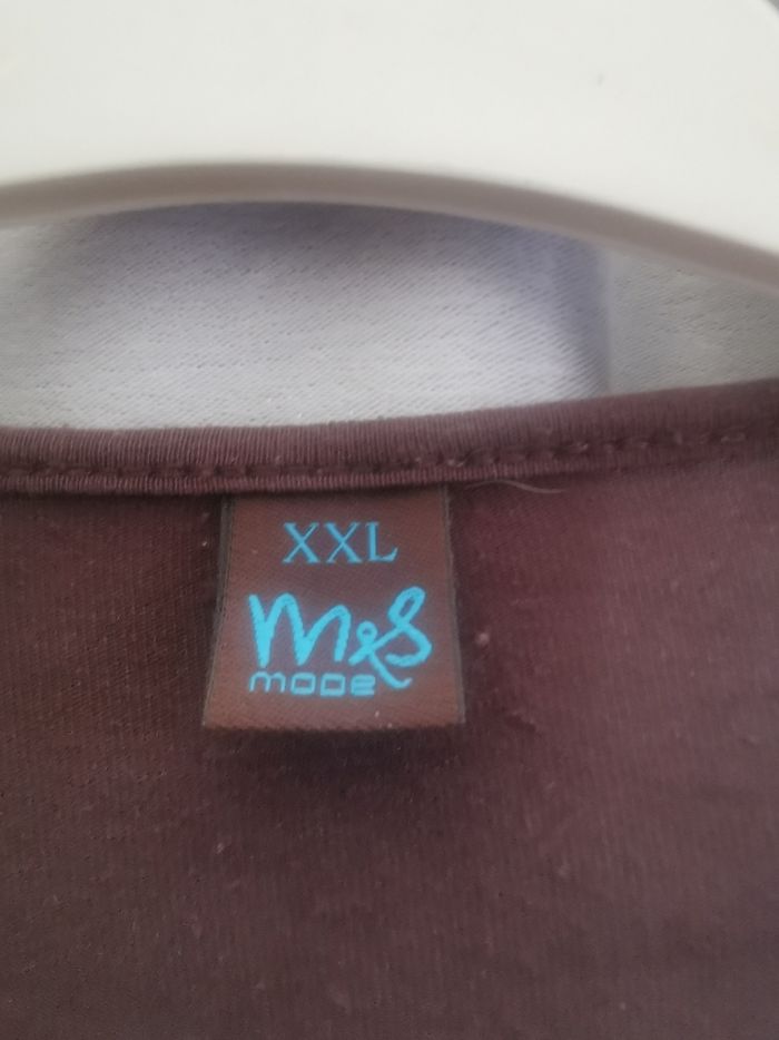 Jolie tunique M et S XXL chocolat /turquoise - photo numéro 2