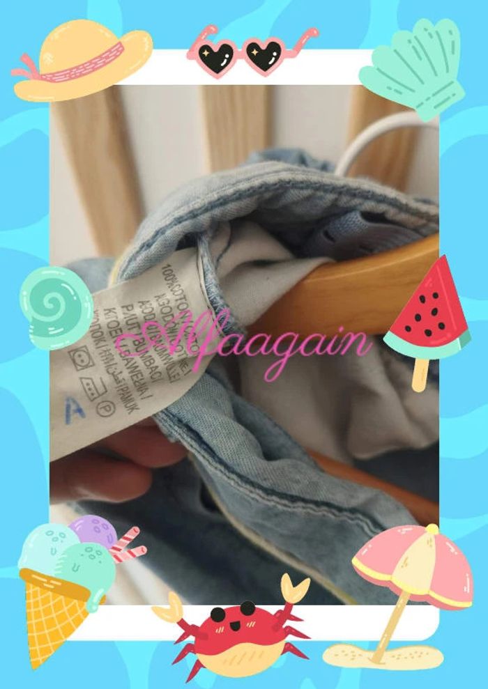 Lot shorts jean 7/8ans - photo numéro 8