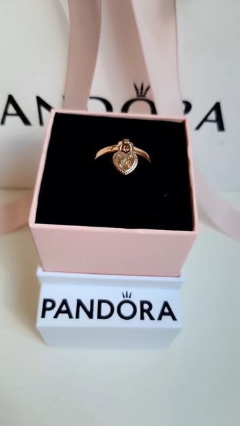 Bague Pandora authentique Rose Gold doré neuve taille 52