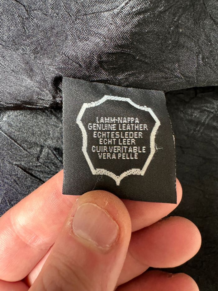 Long manteau en cuir vintage Taille XL - photo numéro 4