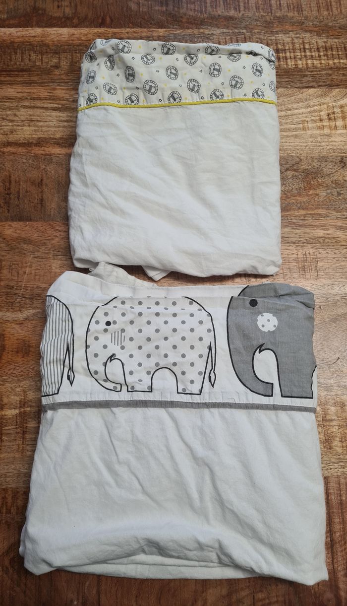 Lot de 2 draps 120x150cm lit bébé