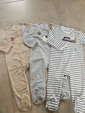 3 pyjamas 24mois kiabi
