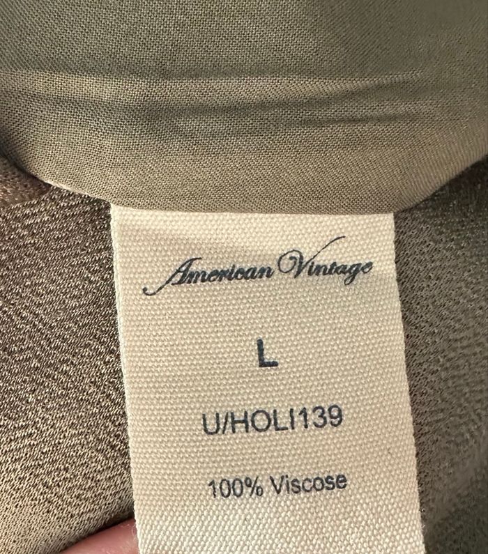 Cardigan kimono doré kaki American Vintage T40 L - photo numéro 8