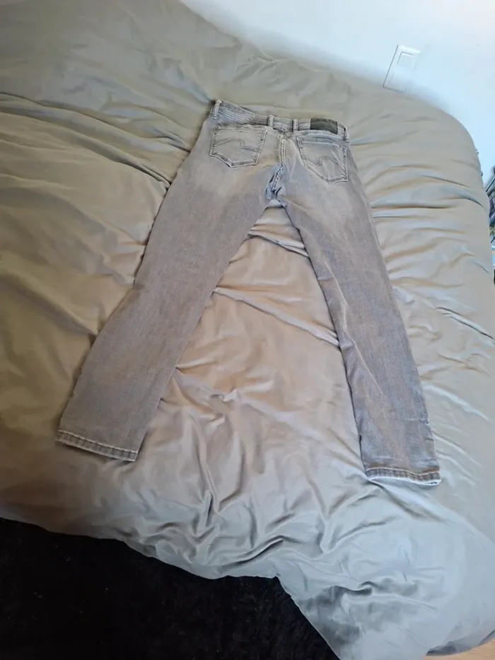 Jean gris skinny JULES W28 L30 - photo numéro 7