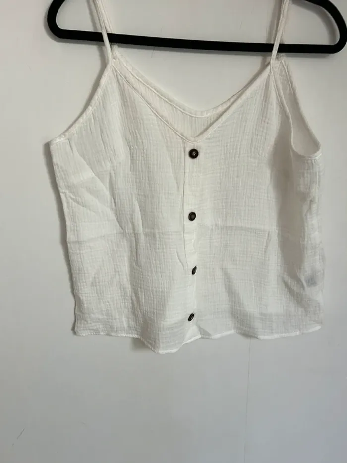 Débardeur blanc femme taille S shein neuf - photo numéro 2