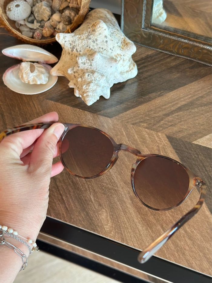Lunettes de soleil unisexe – monture écaille brun  protection UV - photo numéro 8