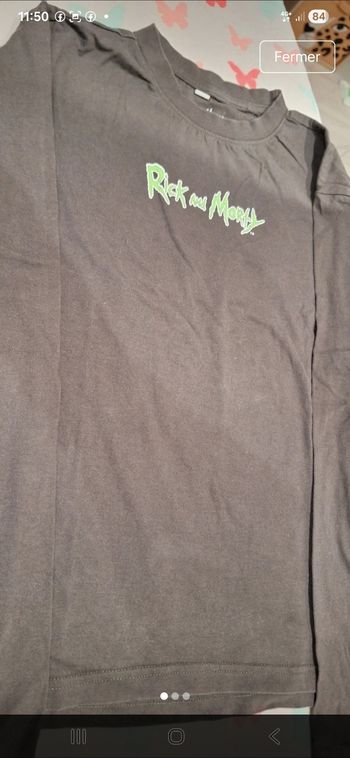 T-shirt ml Ricky et morty xs
