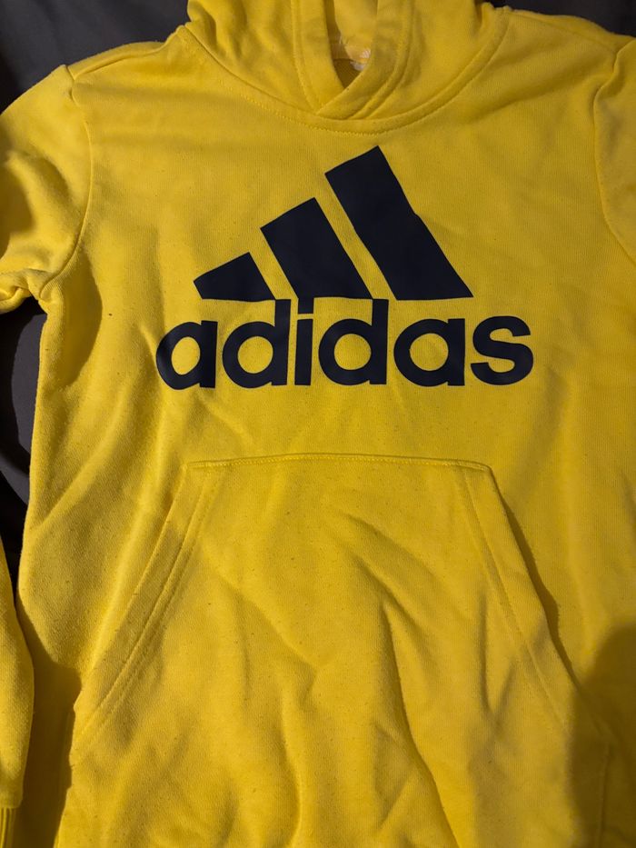Sweat à capuche Adidas 9-10 140cm - photo numéro 2