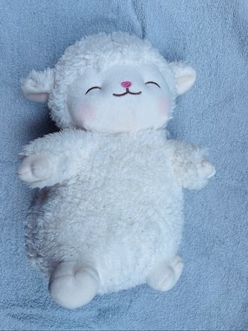 Peluche doudou mouton blanc