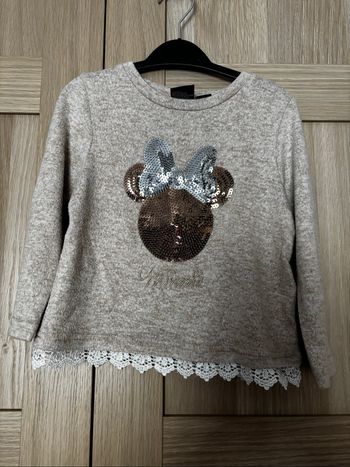 Pull beige Minnie t.3-4ans