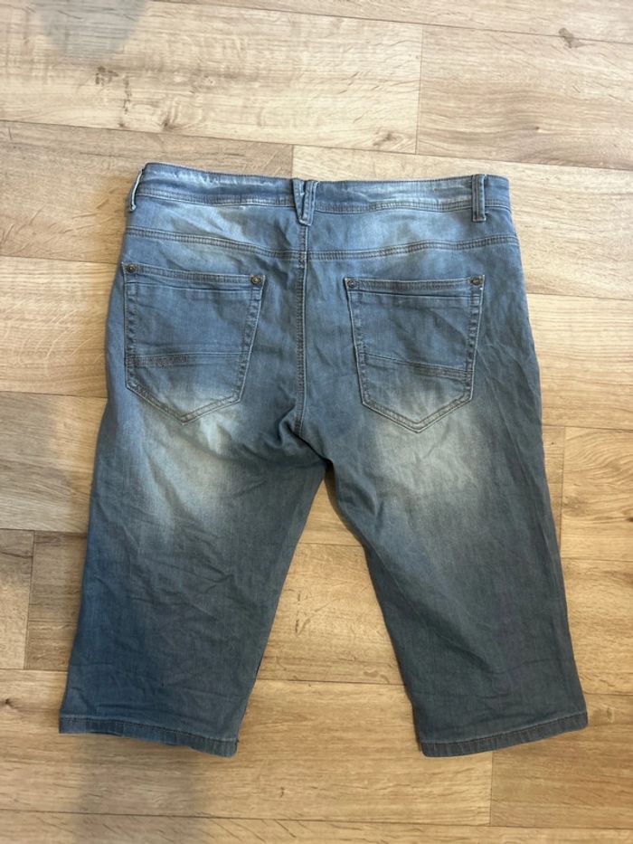 Short en jean long gris bleuté 36 - photo numéro 3