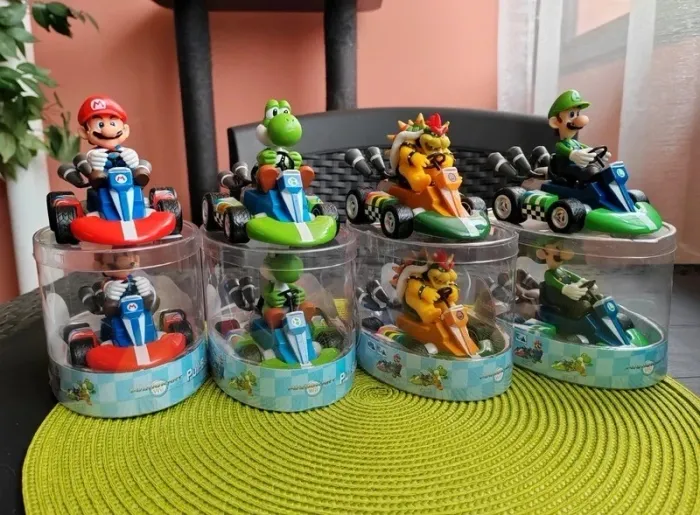 Lot de 4 Figurines - Mario Kart à propulsion - Nintendo, Wii - Mario, Yoshi, Bowser, Luigi - photo numéro 5