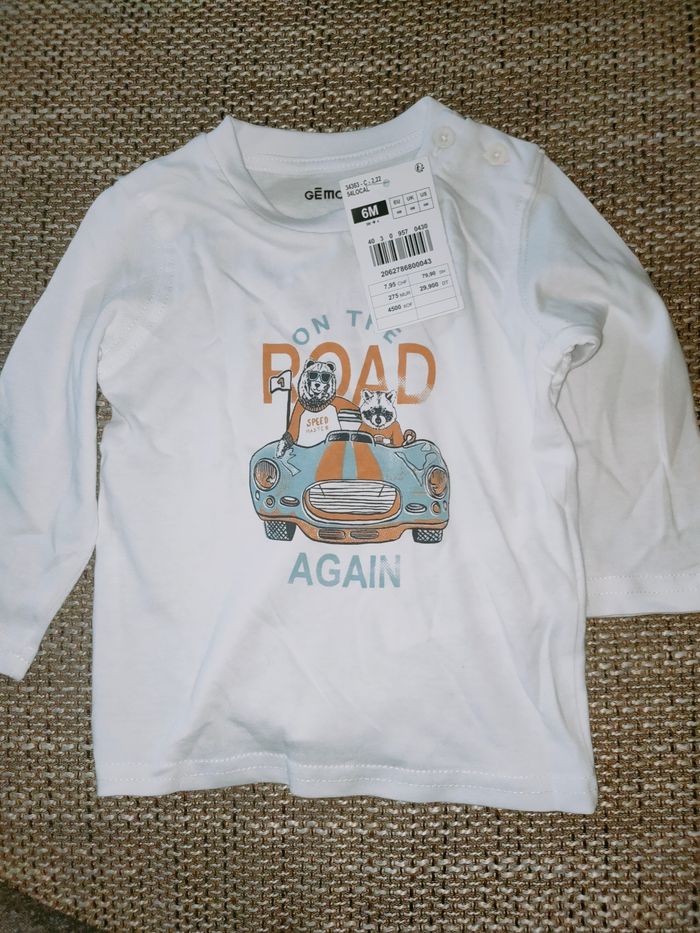 T-shirt manches longues Gémo 6 mois