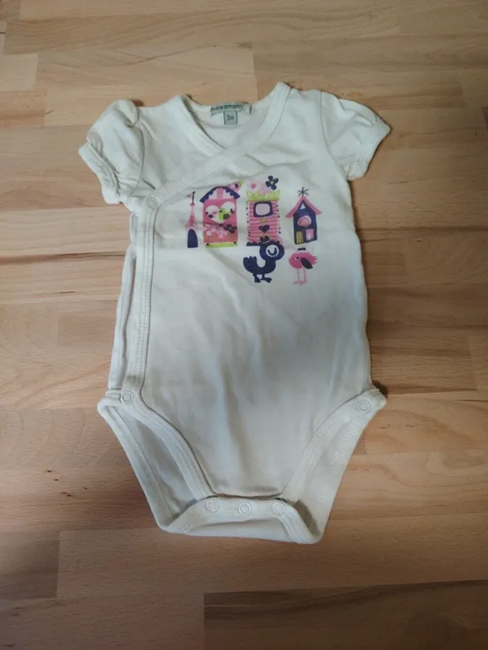 Lot de 3 body manche courte - photo numéro 2