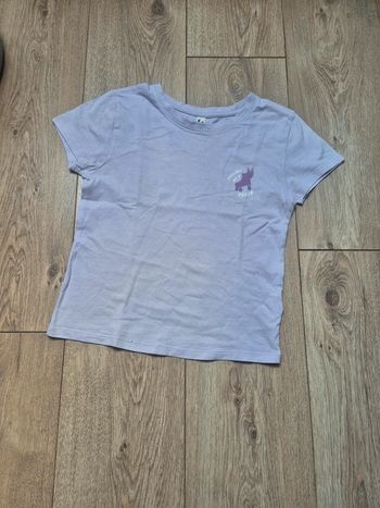 Tee-shirt MC tape à l'œil parme "consider me a queen" XXS